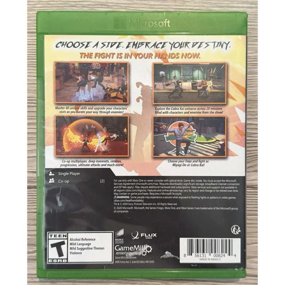 Cobra Kai The Karate Kid Saga Continues Xbox One Xbox Series X Game Complete